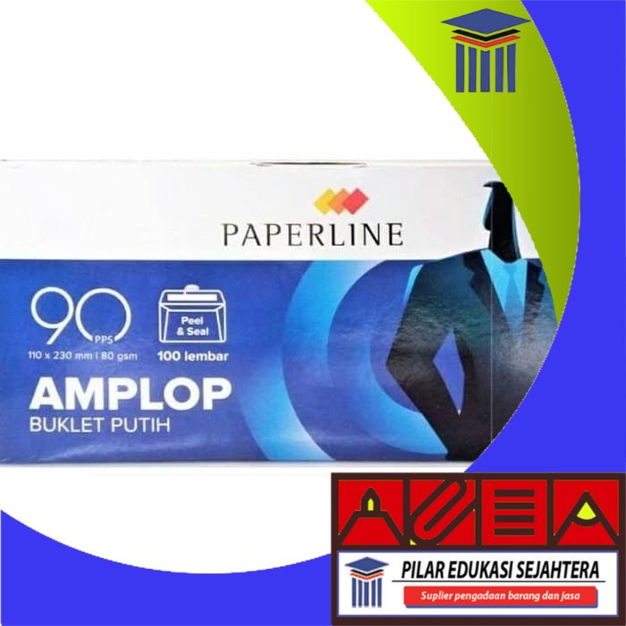 

ENVELOPE / AMPLOP PAPERLINE KABINET POLOS 90 (1 PAK) MURAH