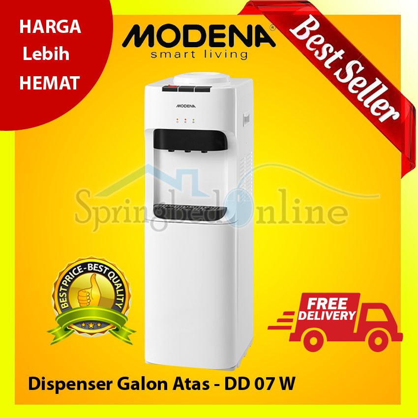 Dispenser Air Galon Atas Modena DD 07 W - Putih Harga Pabrik