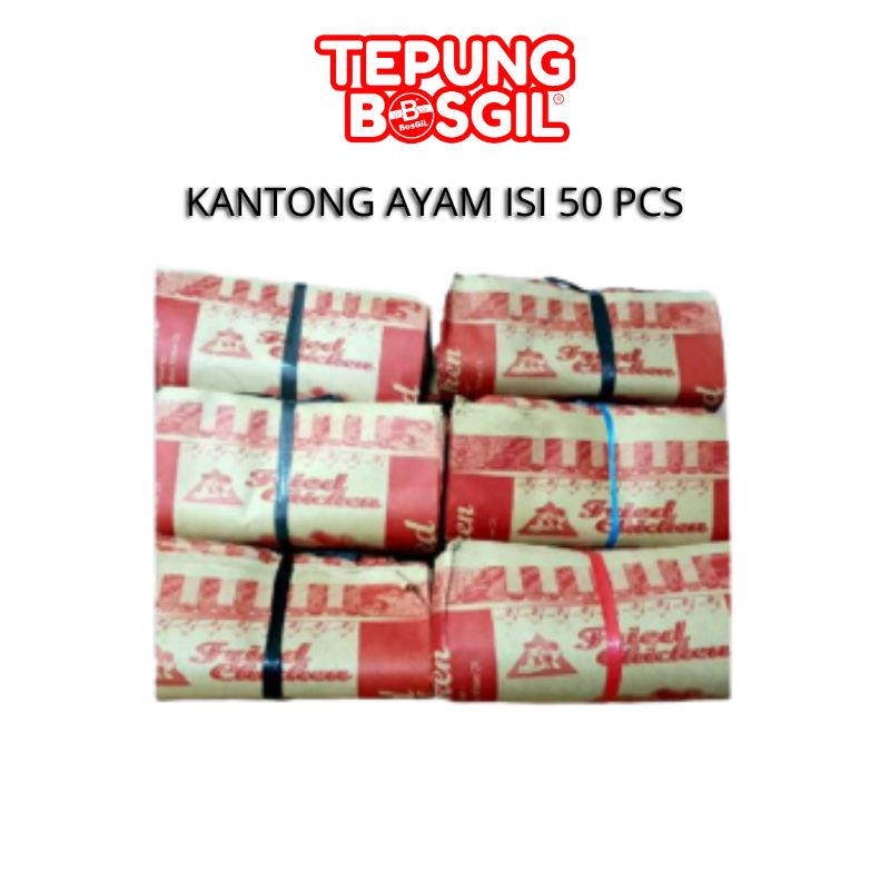 Kantong Fried Chicken Murah Praktis isi 50pcs