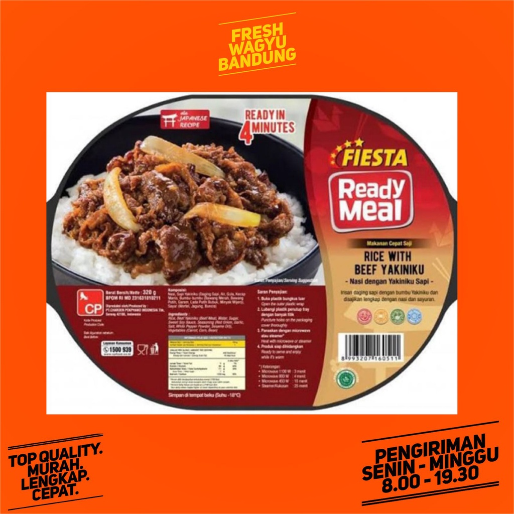 

FIESTA READY MEAL BEEF YAKINIKU RICE Nasi Sapi Saus Jepang Instan 320g