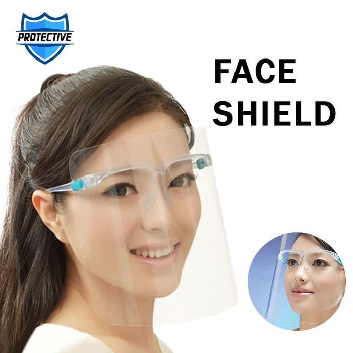 Kacamata Pelindung Wajah Kualitas Import / Imported Quality Face Shield by Lensza.co.id