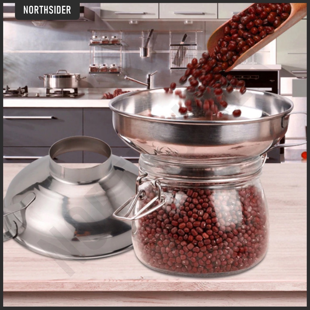 CORONG STAINLESS D13cm | FUNNEL SELAI - BIJI KOPI - SNACK - KACANG