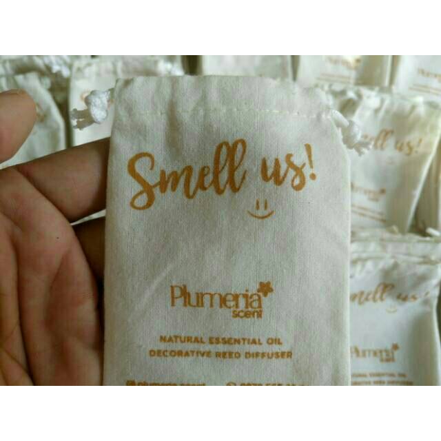 

Kantong serut Blacu Uk. 6 x 8 cm include sablon