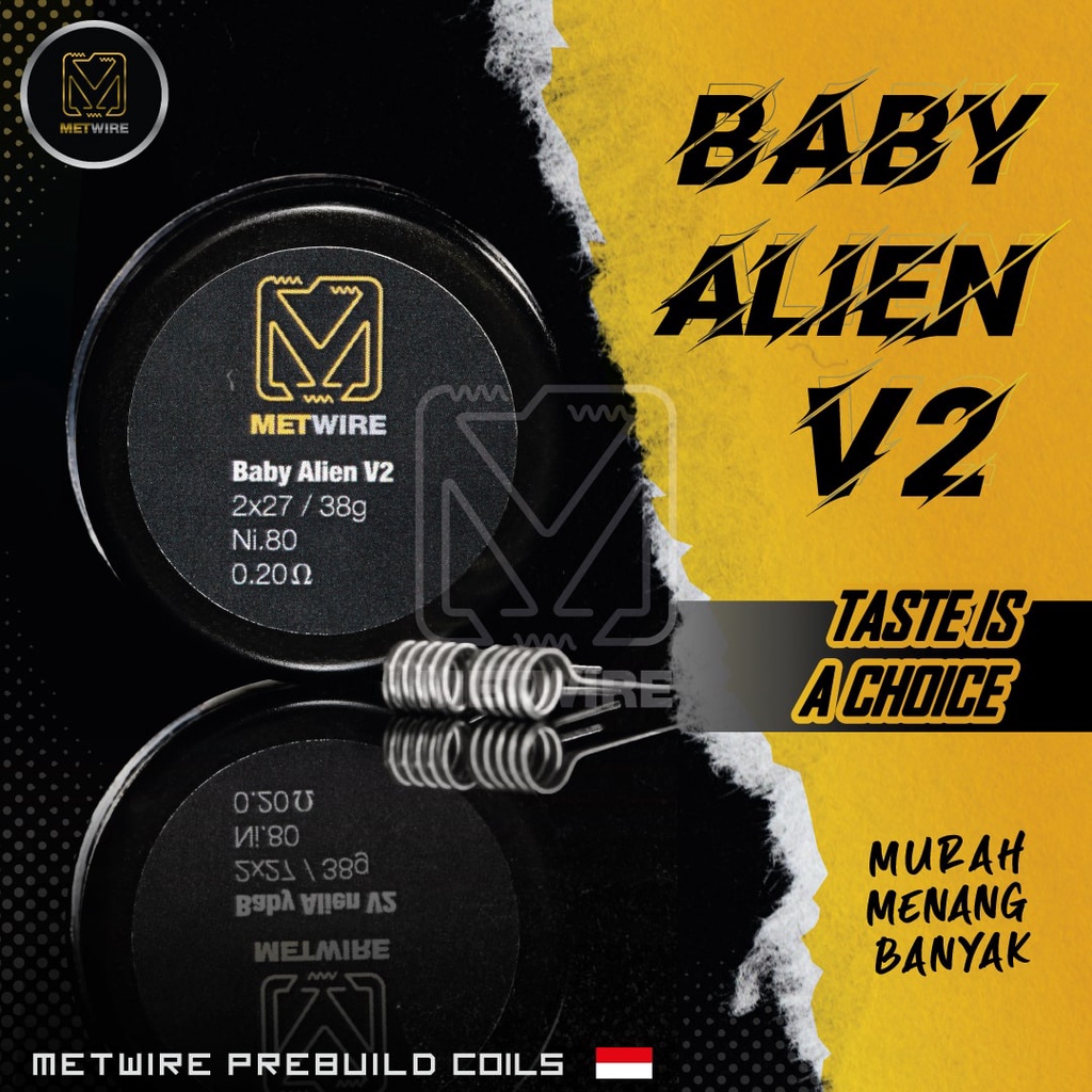 Baby Alien V2 Metwire Dual Coils (isi 2) Metwire Coils