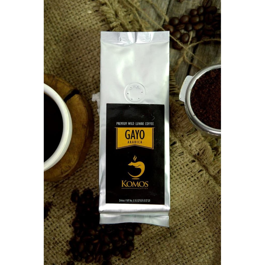 

Kopi Luwak Liar Arabica Gayo 100gr Ground/Roasted Bean Komos Coffee - kkp651