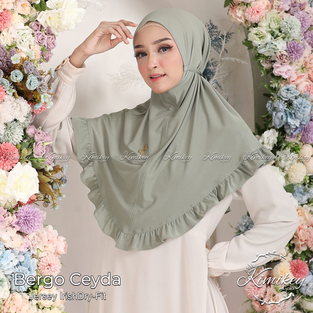JILBAB INSTAN BERGO CEYDA KIMIKEY HIJAB JERSEY AIRIS