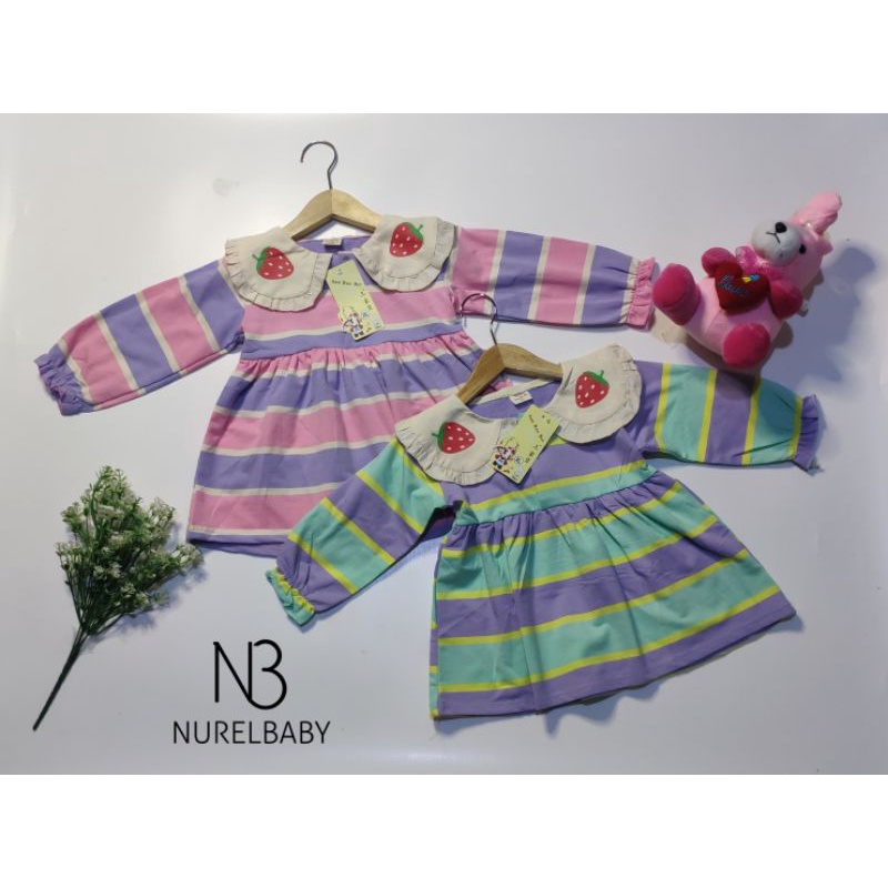 Baju anak perempuan Dress anak perempuan Baju bayi perempuan Dress bayi perempuan Dress bayi lucu Dr