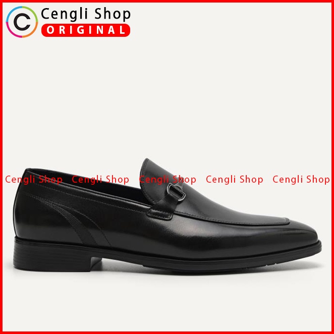 SEPATU FORMAL PEDRO PRIA ORIGINAL PANTOFEL KULIT ASLI HITAM PM139