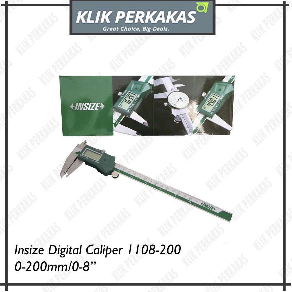 Jangka Sorong Digital INSIZE 1108-200 Digital Caliper 0-200mm