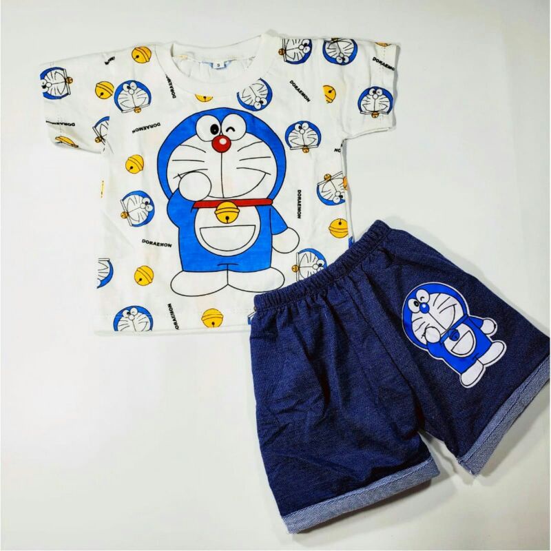 Baju baby / Baju Anak / Setelan Anak Doraemon / setelan baju casual anak doraemon