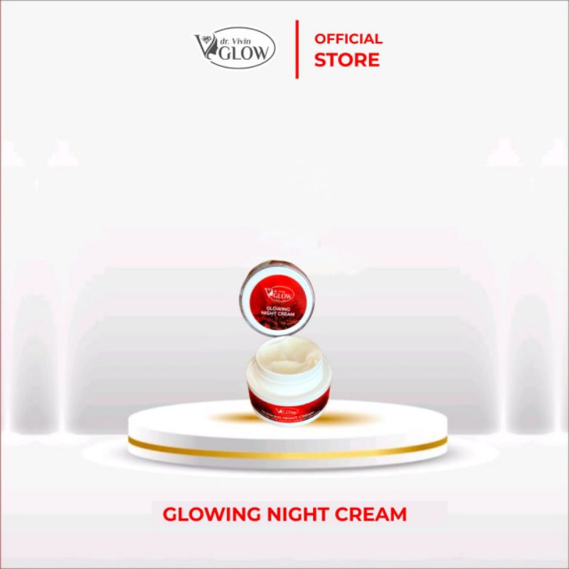 Glowing Night Cream/ cream malam glowing / cream pemutih kulit/ cream pencerah kulit/ cream glowing/
