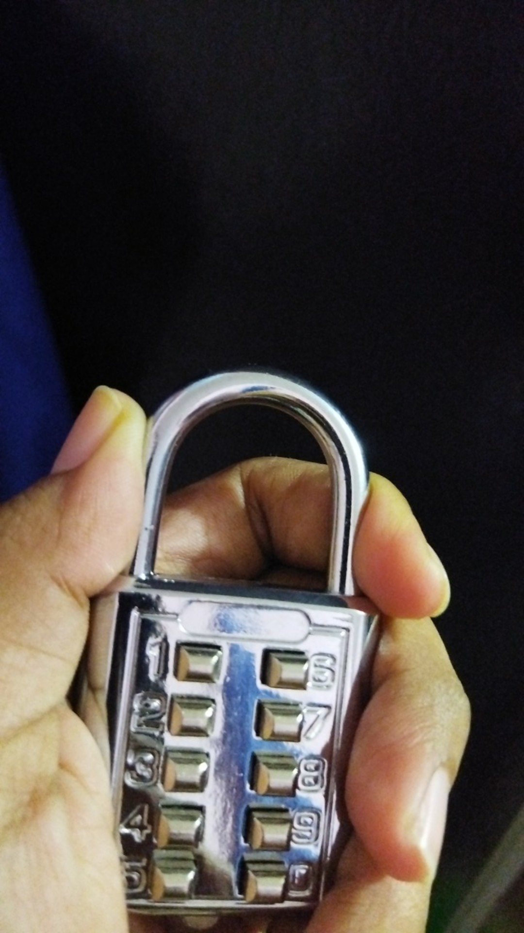 40mm Anti Maling Gembok Besi Silver Pin Digital Nomor Anti Maling 40mm 10 Digit Serbaguna Original