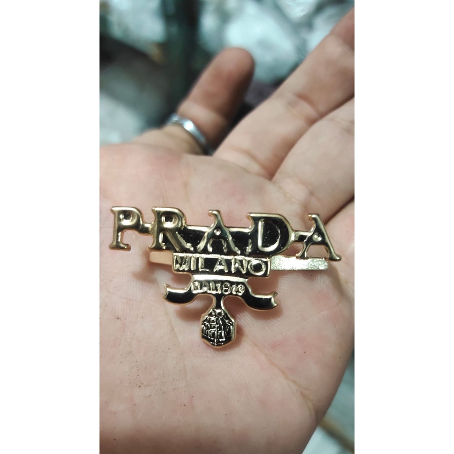 AKSESORIS TAS - LOGO TAS - BROS TAS WANITA (@1 PCS) LIGHT GOLD UNTUK HIASAN TAS WANITA