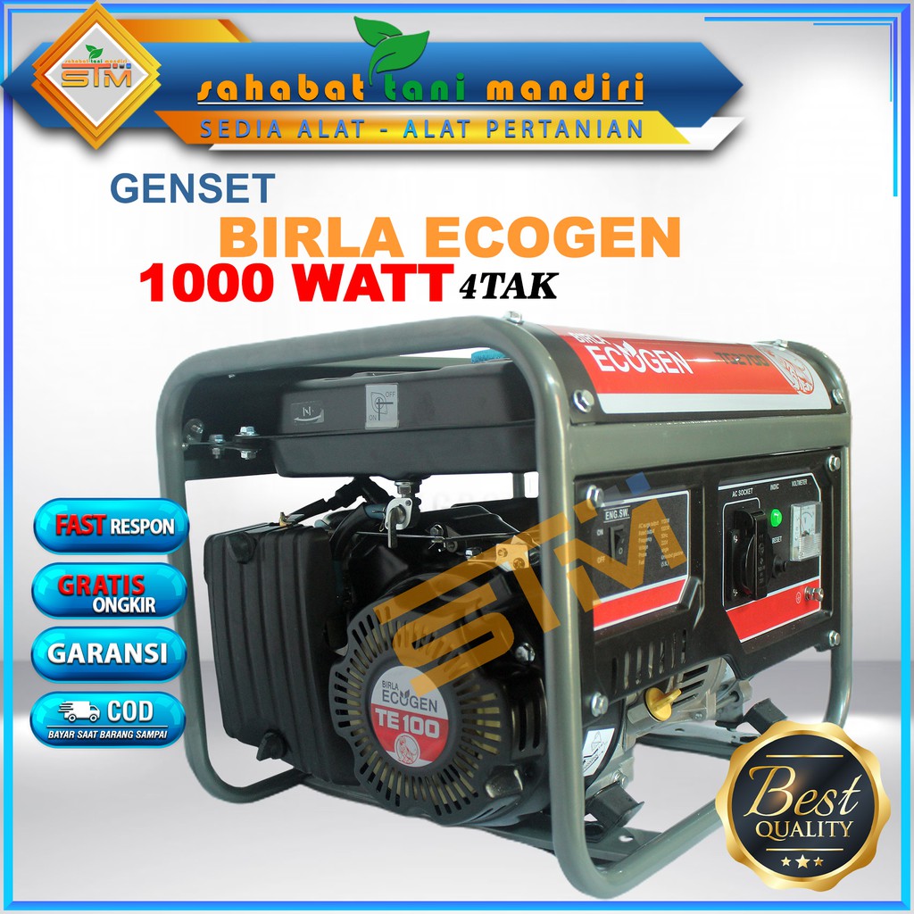 Genset Bensin 1000 watt Birla Ecogen TG 2700