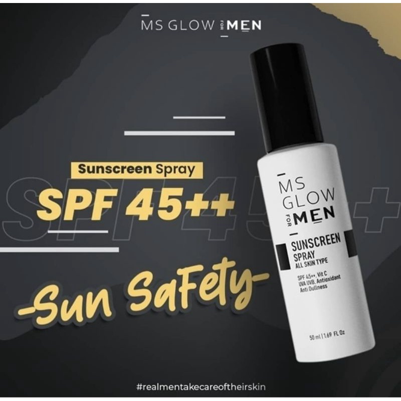 sunscreen spray ms glow men