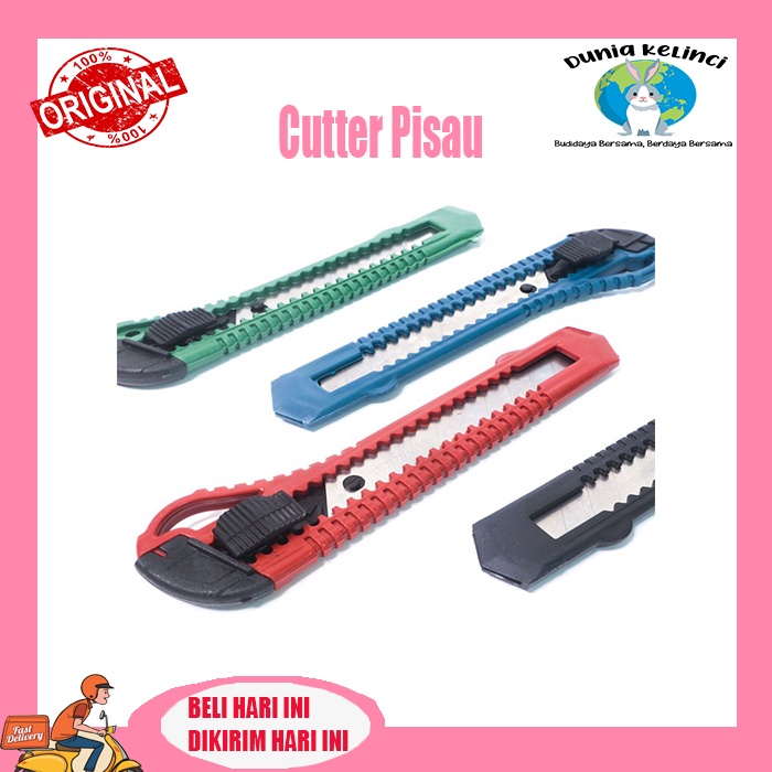 Cutter Pisau Piso Cutter cuter kater Besar Pemotong Dus ATK