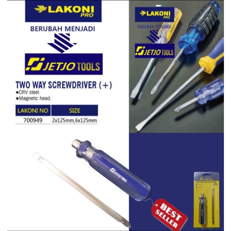 Obeng Two Way Screwdriver LAKONI PRO 700949
