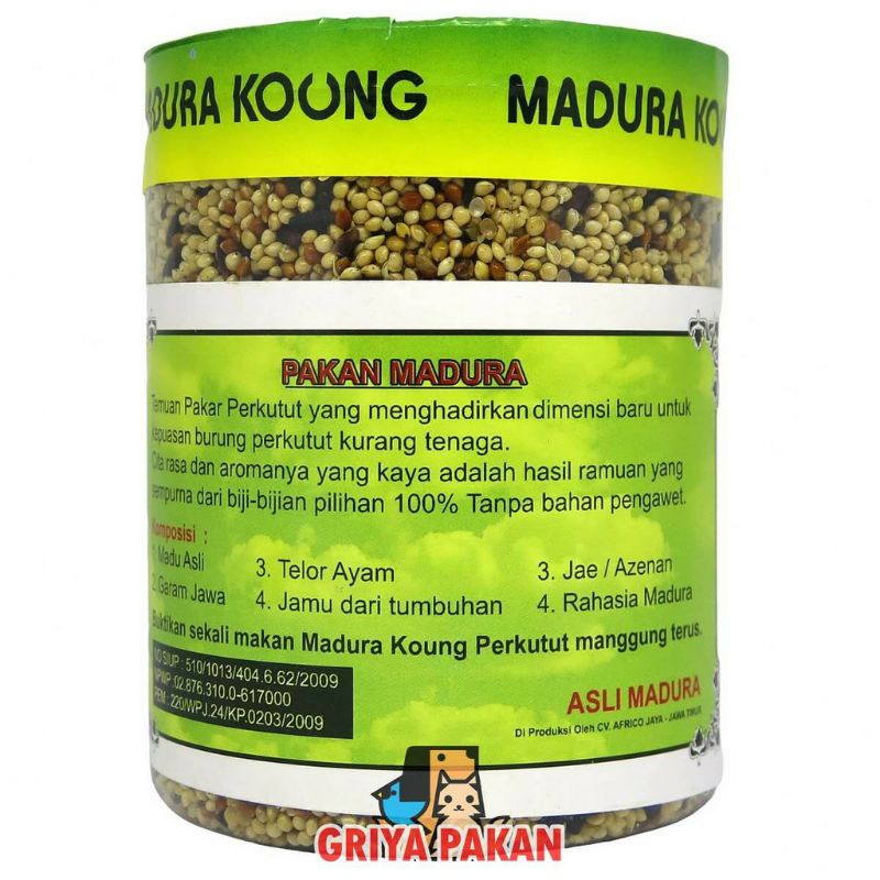 PAKAN BURUNG PERKUTUT MADURA KOONG