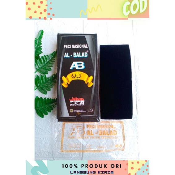 Peci Al balad Songkok Nasional Al balad Peci Hitam