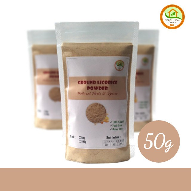 

COD Bumbu Rempah Premium GROUND Licorice Root GanCao Akar Manis Powder - 50g