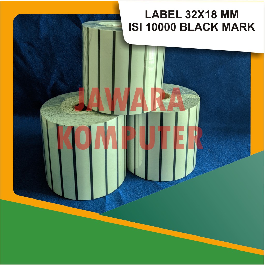 

LABEL 32X18MM ISI 10.000 BLACK MARK