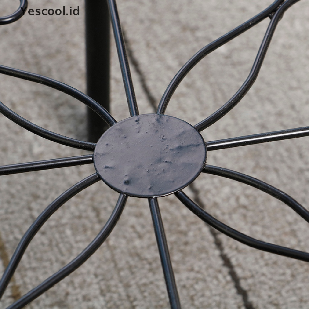 【Yescool】 Potted Stander Home Decor Classic Style Plant Balcony Round Garden Storage Rack .