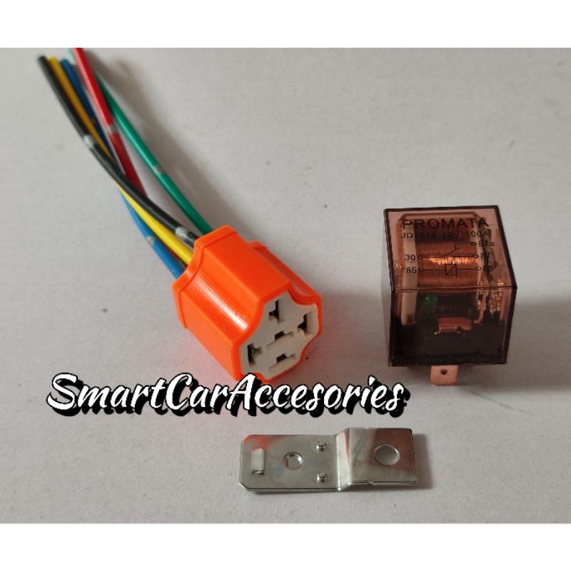 Jual Relay Relai Rilay Transparan Pemutus Cut Off 87a 5 Kaki 12V 12Volt