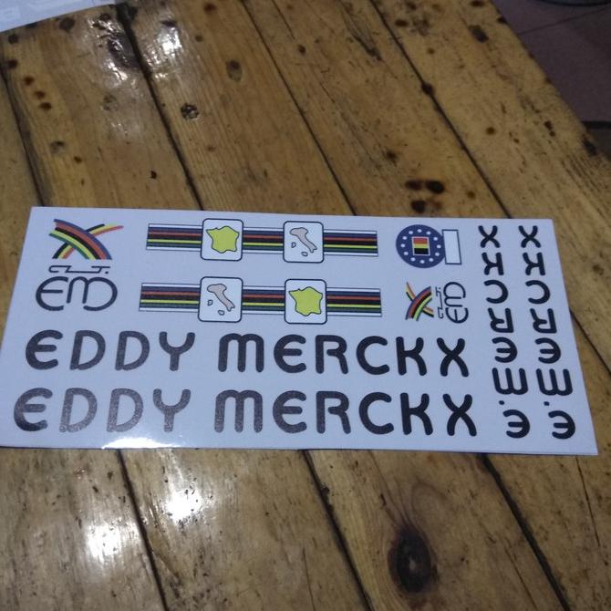 BERKUALITAS Sticker decal frame sepeda balap road bike jadul vintage EDDY MERCKX