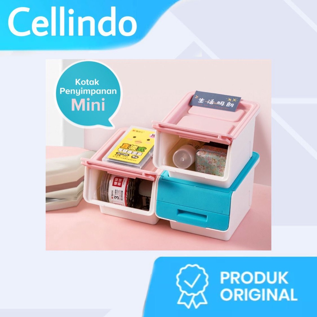 MINISO Kotak Penyimpanan kecil dengan Tutup Storage Box with Lid Cosmetic Box Candy Bin