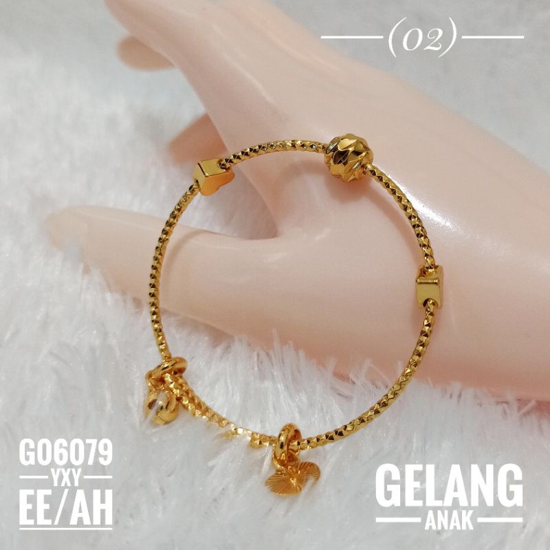 Gelang Bangle Anak Yaxiya Gold G06079