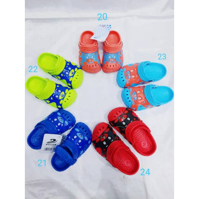 REALPICT SANDAL LED ANAK COWOK MURAH KARET