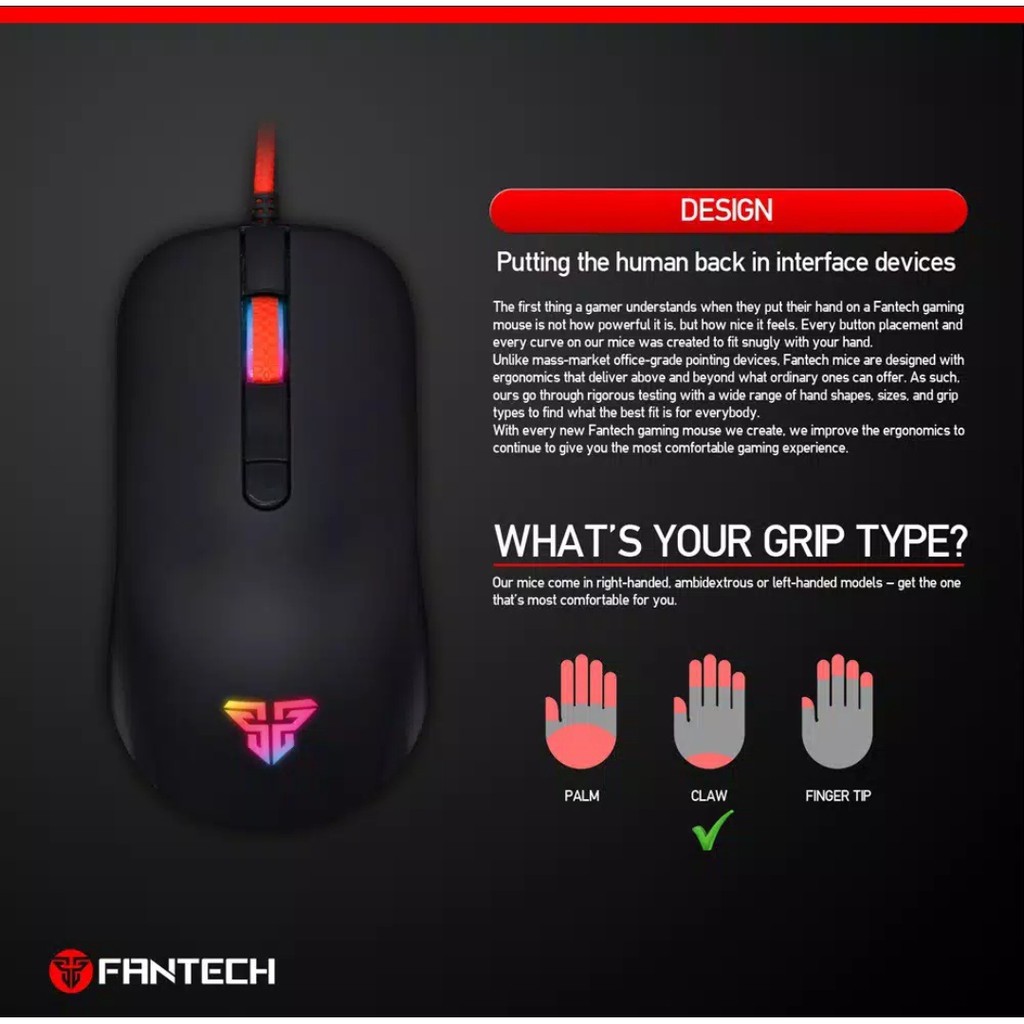 Mouse Gaming Fantech RHASTA G10