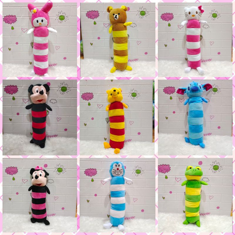 Boneka guling karakter lucu/mainan boneka guling anak/guling boneka anak anak/guling boneka karakter