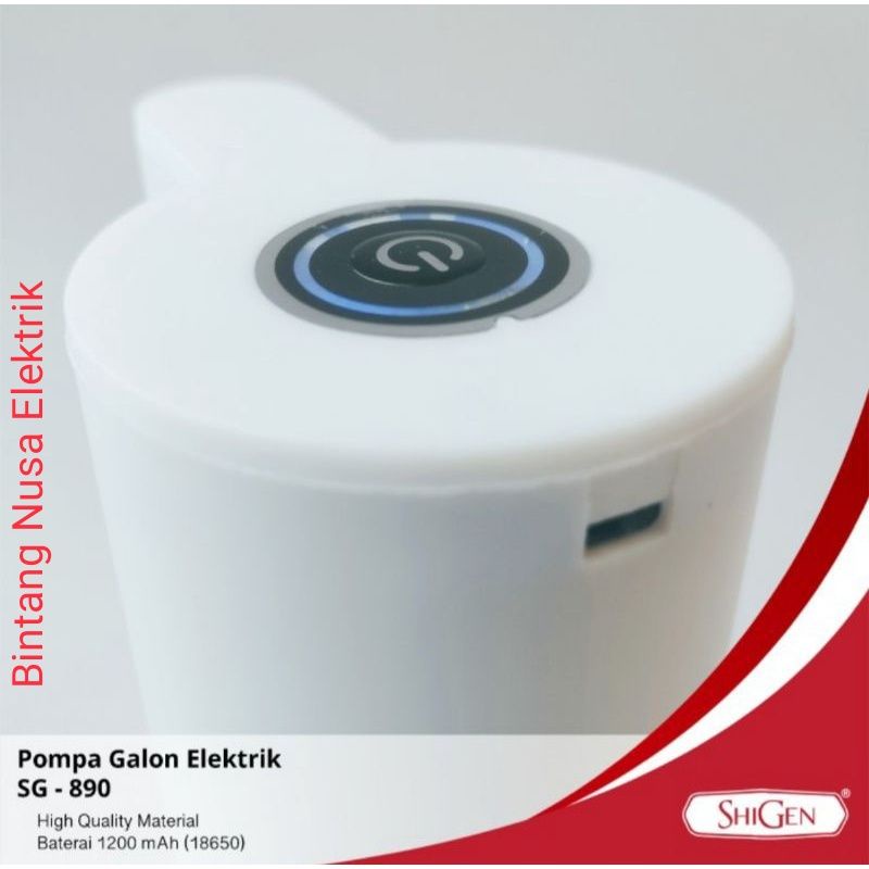 Shigen SG-890 Pompa Galon Elektrik/ Pompa Aqua Elektrik/ Penyedot Galon Elektrik/ Penyedot Air Elektrik