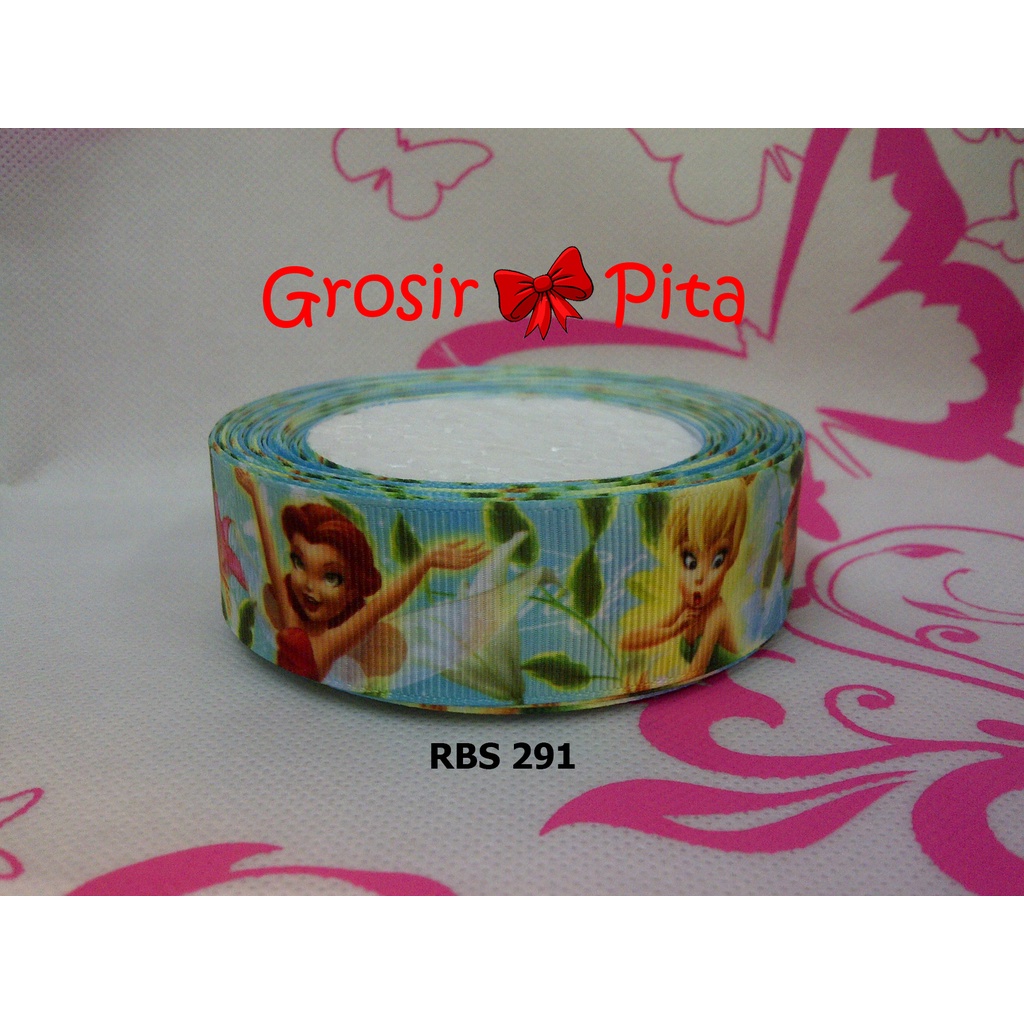 

(25 yard) Pita Grosgrain Motif Fairy RBS 291 | Toko Bahan Craft | Grosir Pita
