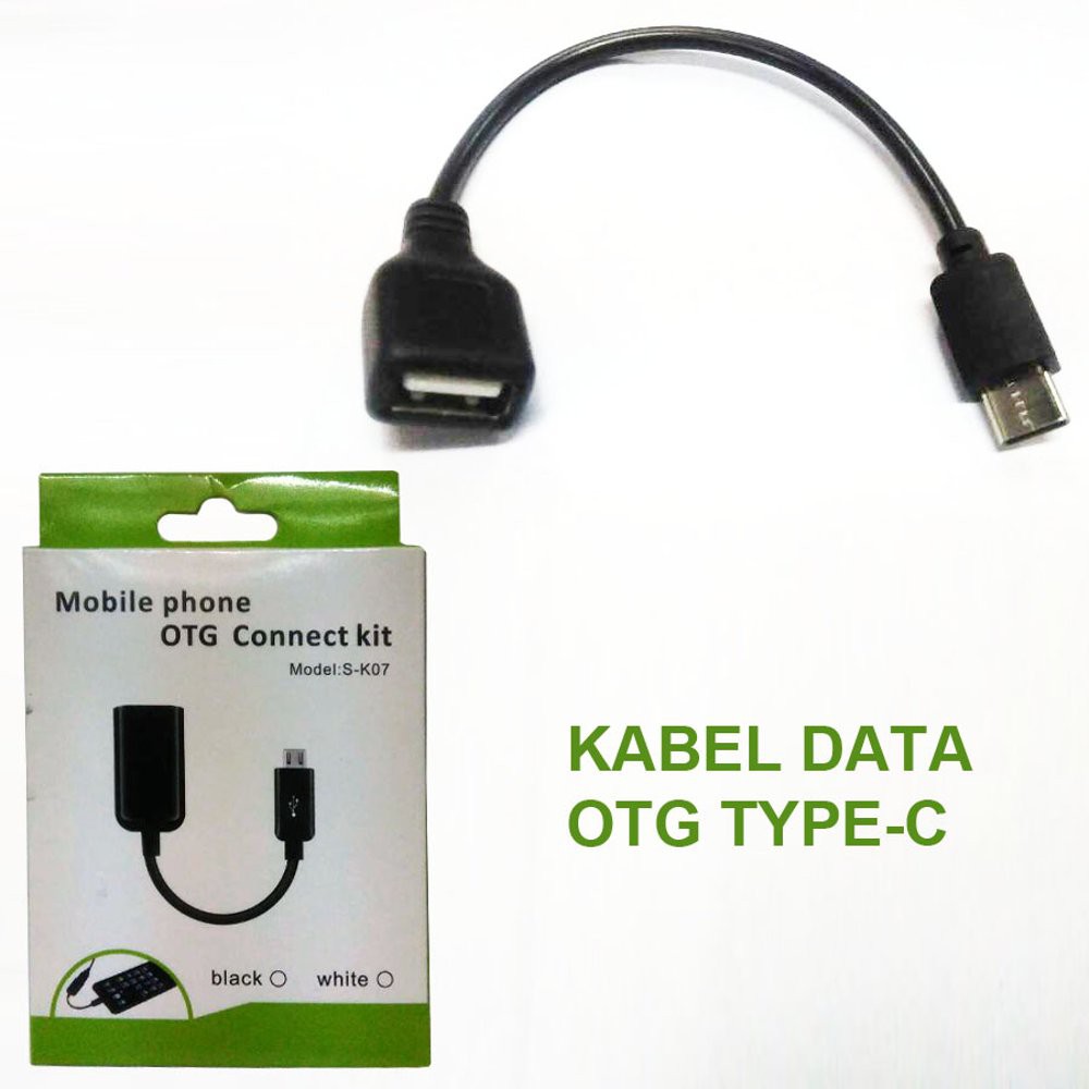 Kabel OTG USB To Tipe C / Kabel Konektor USB Ke Type C / OTG Cable TipeC