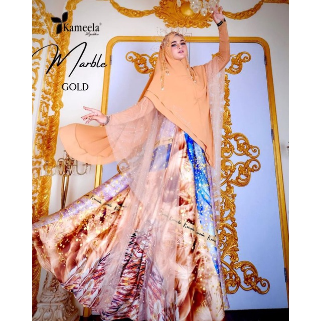 marble gold by kameela hijabku