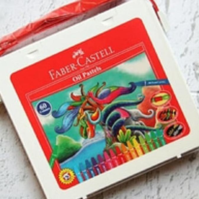 

TERLARIS krayon Crayon FABER CASTELL crayon Oil Pastel 60 warna plastic bags