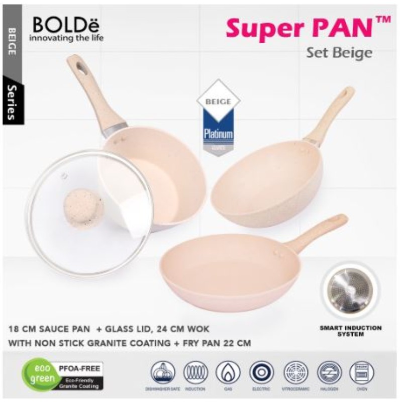 BOLDe SUPER PAN SET BEIGE