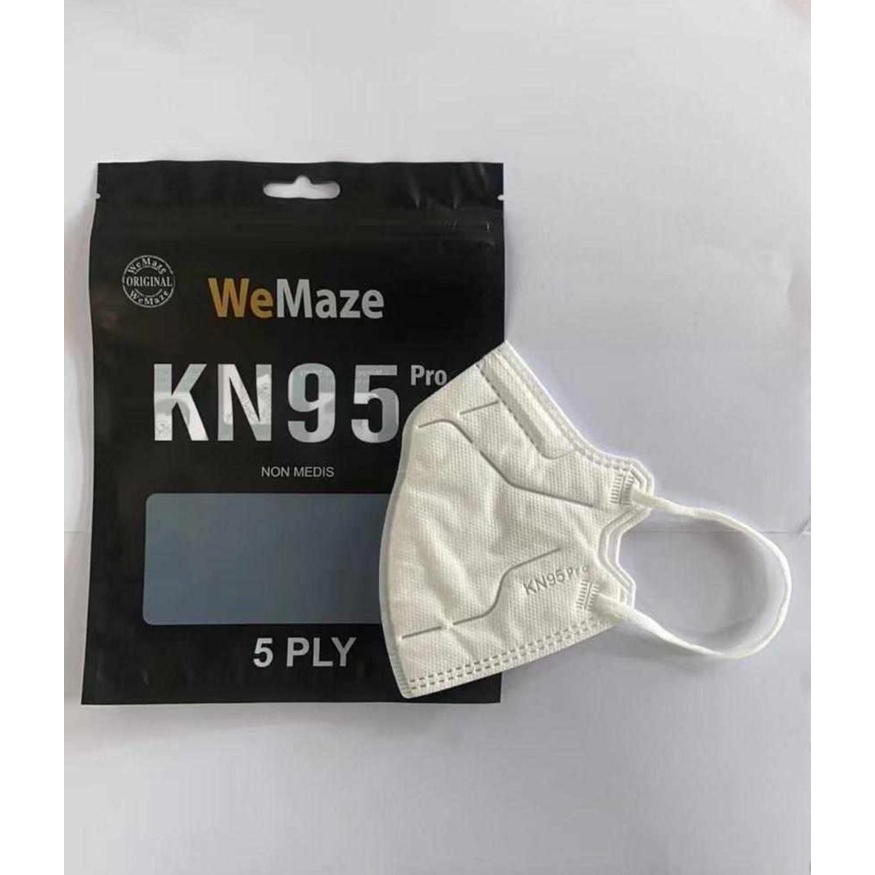 Masker KN95 Pro WEMAZE . WEMASK Masker KN 95 WEMAZE . WEMASK Pro Isi 10.Pcs