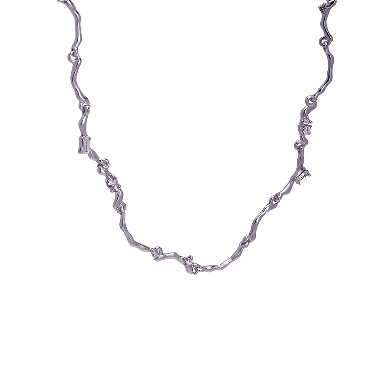 Kalung Rantai Klavikula Bahan Titanium steel