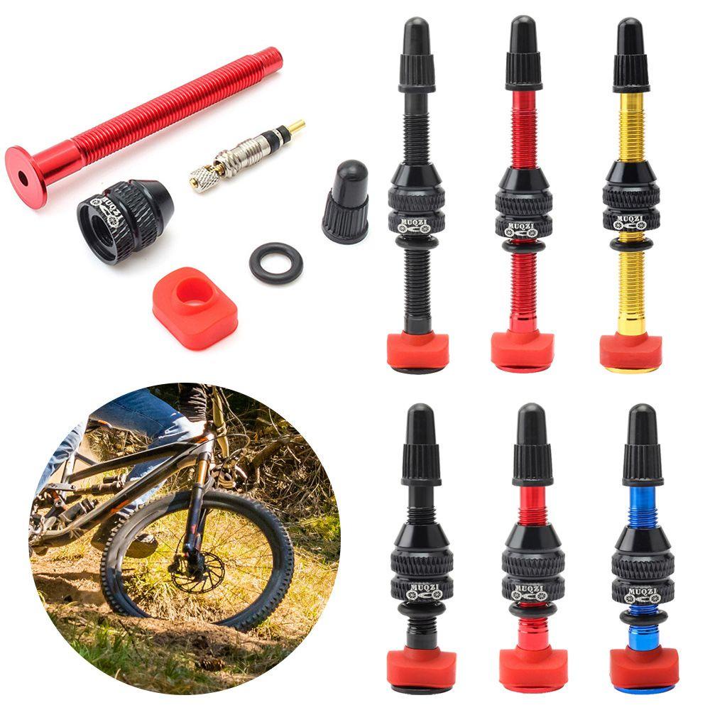 R-FLOWER Tubeless Tire Valve 4warna Brass Core Valve Outdoor Tool Velg Tubeless Sepeda