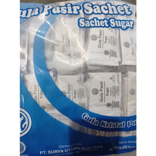 

GULA PASIR SACHET KEMASAN 8GR