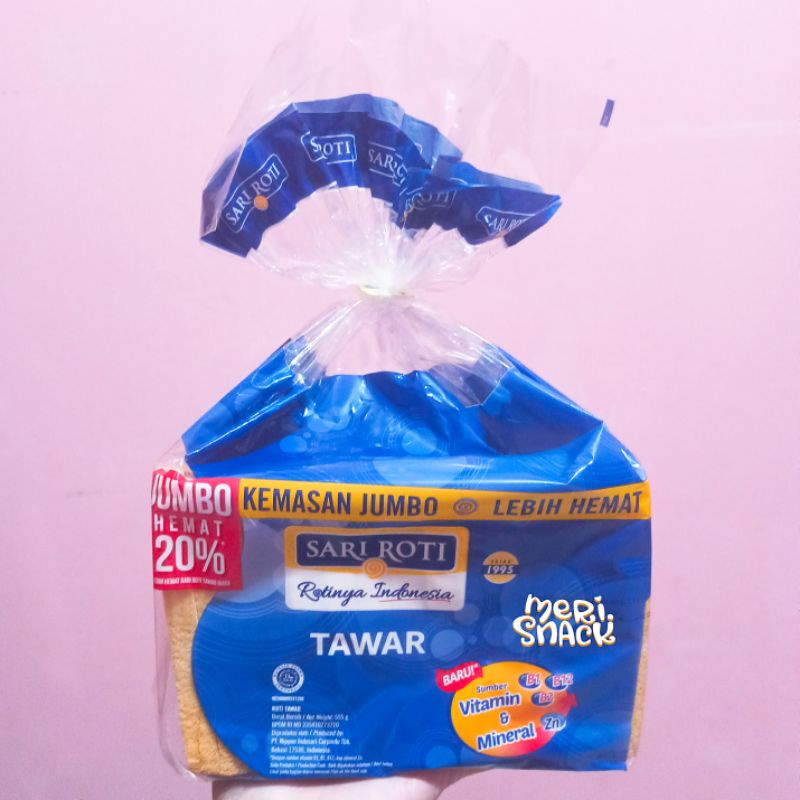 

Sari Roti Tawar Jumbo 555gr