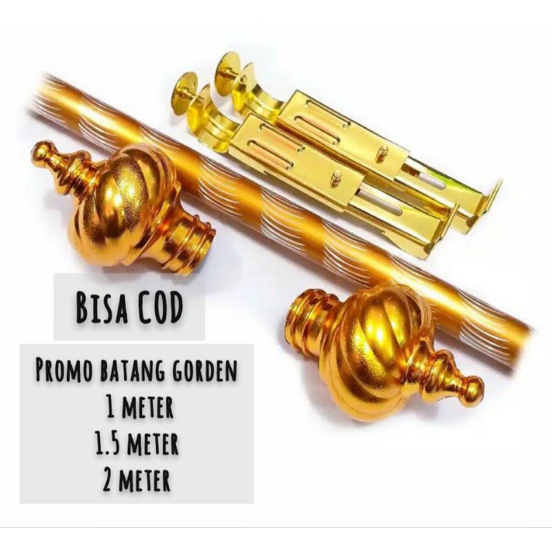 Batang gorden / Batang gorden emas / Batang gorden emas / Tiang gorden / batang gorden 1 meter / tia
