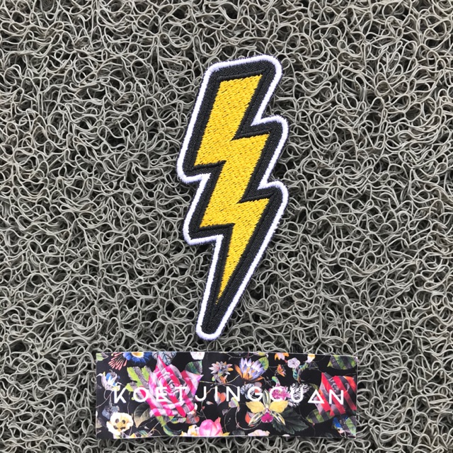 Patch/Emblem bordir jahit Lighting II petir bukan sembarang petir thunder