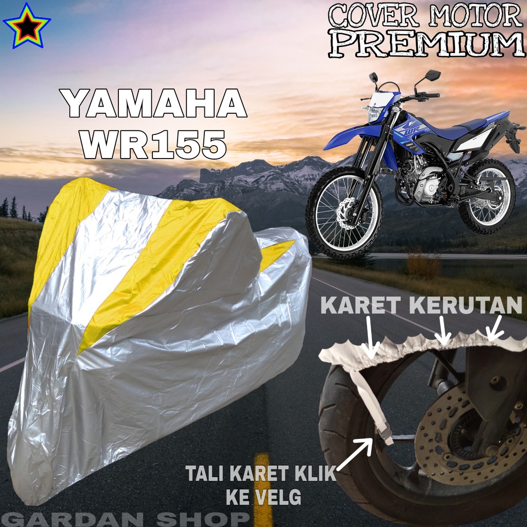 Sarung Motor YAMAHA WR155 Silver KUNING Body Cover Yamaha PREMIUM