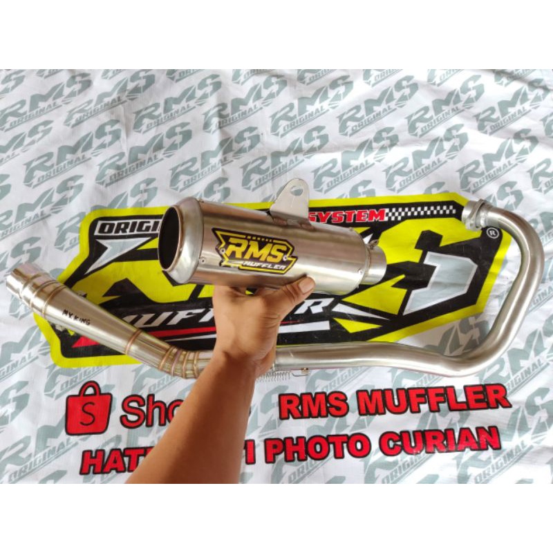 Knalpot RMS Muffler Original gp1 mx king mx new mx old Satria fu sonic leher roadrace naik