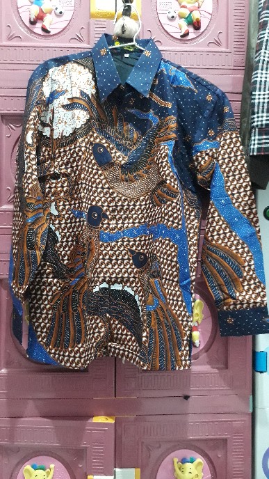 Kemeja Batik Peksi Langit Full Furing Katun Halus Sragenan Size M-xxl High Quality