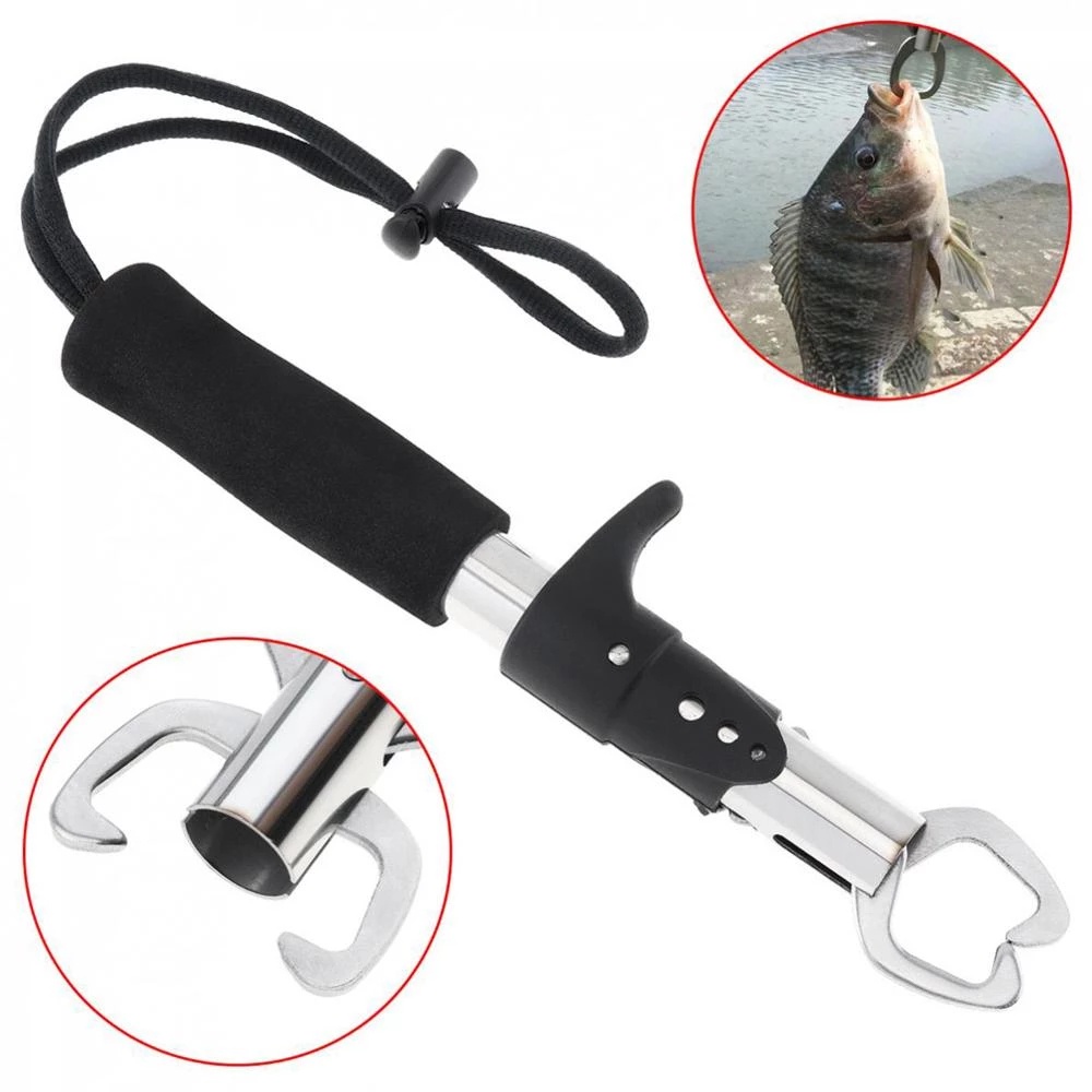 High Quality Stainless Steel Durable Fish Clip /Multi-functional Fish Lip Grip/Fish Control  Fish Pliers Fish Catcher/Fishing Gear Outdoor Supplies